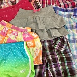9pc Bundle: Girls Size 5 Shorts
